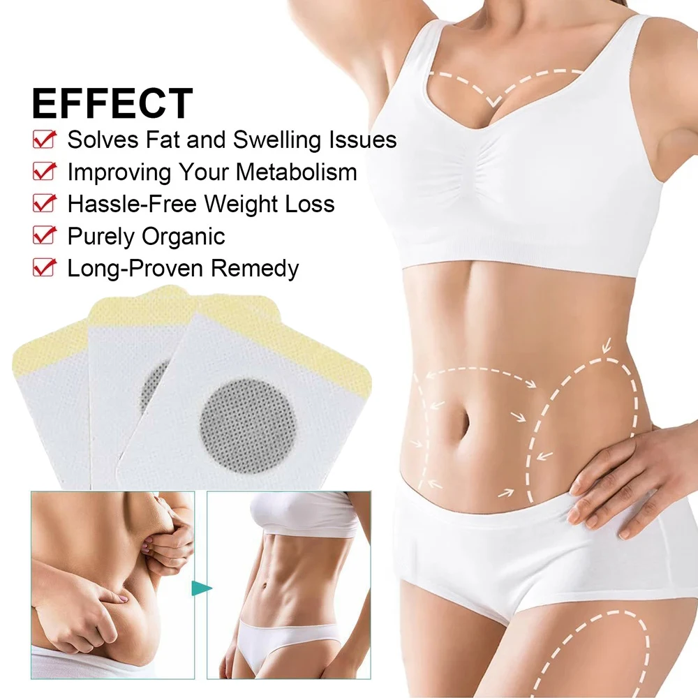 60pc Fat Lymphatic Patches Keep Tightening Belly Shaping Stickers Improve Stomach Belly Slim Sticker Female Male Reduce Swelling