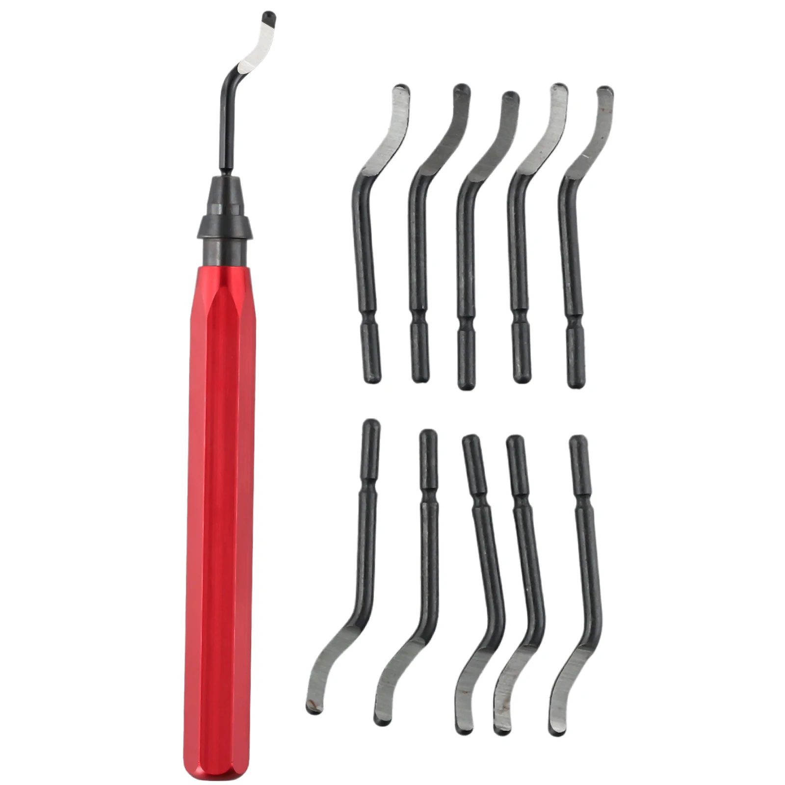 Deburring Tool Set Metal Trimming Blade Hand DeburRed Router Bit Rotary Deburr Blades Remover Handle Burr For Metal Working