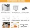 Maker Machine with Ceramic Nonstick Pan, 19 Menus, 2 Pound Stainless Steel Breadmaker with Glass Touch Panel, Gluten Free, Sourd 6