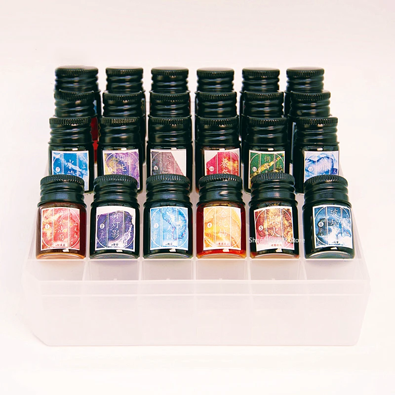 

5ml Gold Powder Ink Fountain Pen Brush Dipped In Water Pen Color Ink Set Calligraphie Chinese Calligraphy Ink