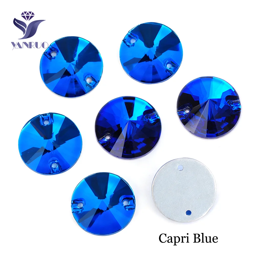 Premium Round Sew-On Rhinestones – Flat Back Glass Stones