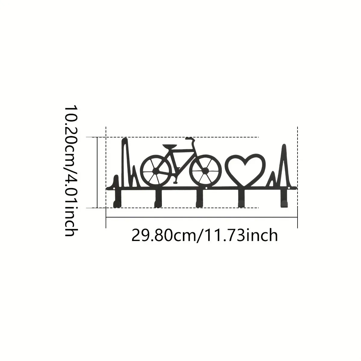 Cifbuy porta-chaves montado na parede ganchos para parede decorativa com 5 ganchos preto metal chave organizador rack cabide rack de armazenamento