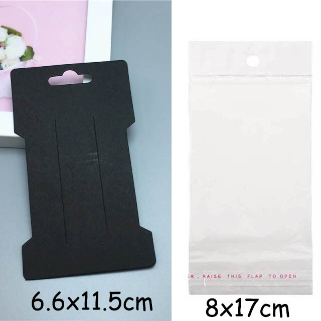 Hair Clip Bow Display Cards with opp Bags for Hair Barrettes Hairpins Jewelry Display Holder Hair Accessories Packaging