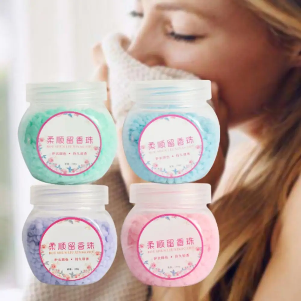 100g/Box Clothes Scent Beads Convenient Increase Aroma Refreshing Softener Beads Soft Laundry