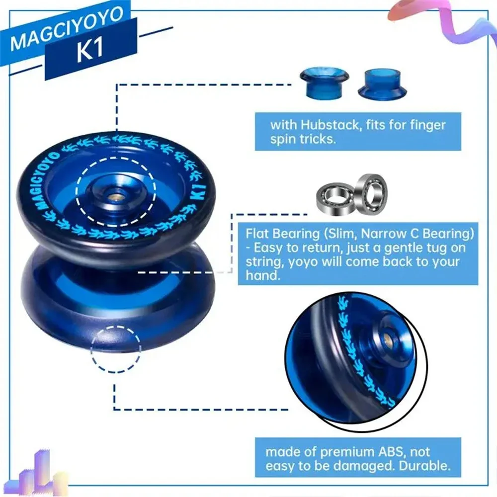 Yo-yo Responsive 2A Yo-Yo Ball Beginners Yoyo Toys Kids Funny Gift Girls Boys Juggling High Speed