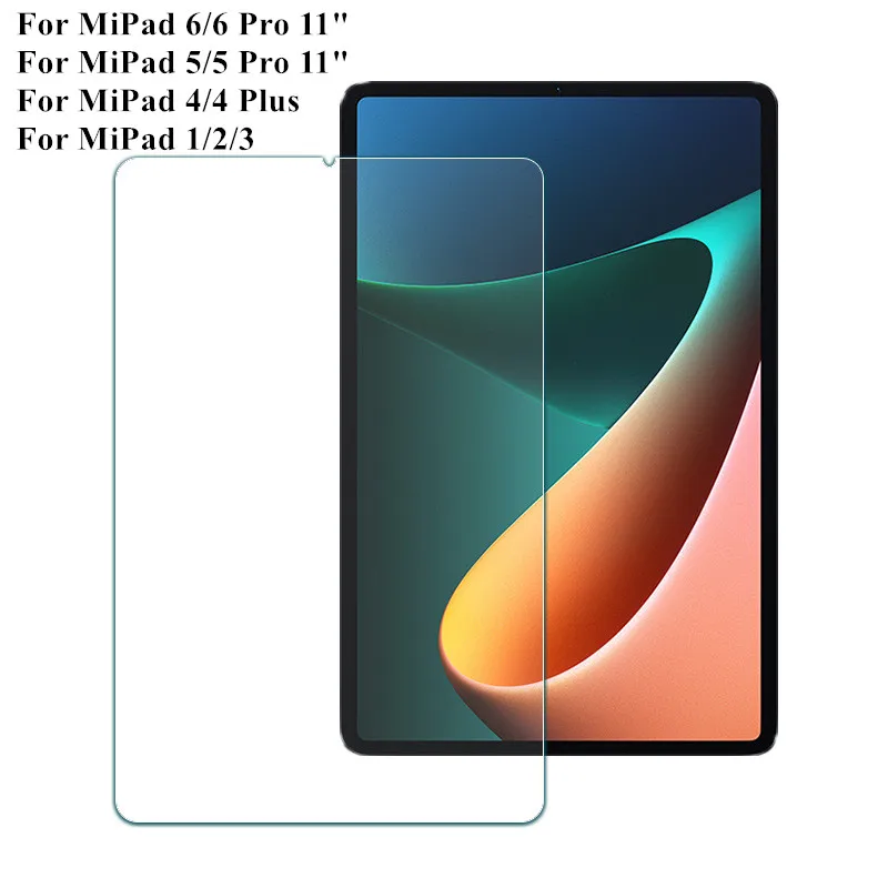 Tempered Glass Screen Protector For Xiaomi Pad 6/5 Pro 11 Protective Film For MiPad 4 Plus 10.1 inch 3 2 1 8 inch Tablet Film case for xiaomi mi pad 4 plus 10 1 inch tablet magnetically detachable wireless bluetooth keyboard case for mipad 4 plus cover