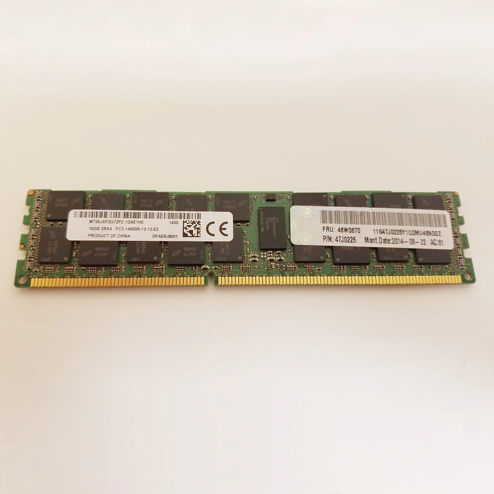 1PCS Server Memory For IBM RAM 00D5048 46W0670 00D5047 47J0225 16GB DDR3 PC3 14900R 1866 REG 4 1PCS Server Memory For IBM RAM 00D5048 46W0670 00D5047 47J0225 16GB DDR3 PC3 14900R 1866 REG - Image 2