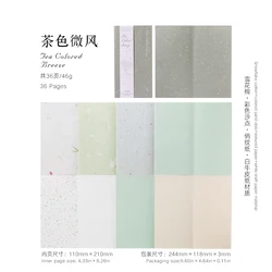 Vintage Aesthetic Retro Paper Set - 36 PCS Specialty Scrapbooking & Journaling Stationery (D)