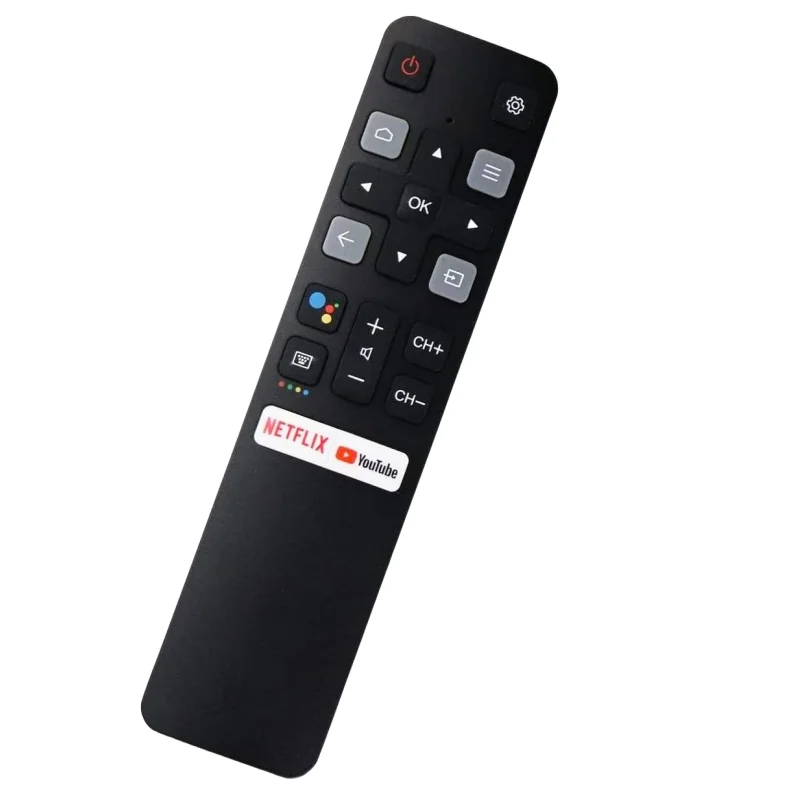 Sostituzione Vocale Per Tcl-Android-Tv-Remote, Nuovo Rc802V Aggiornato Per Tcl Smart Tv Con Funzione Google Voice, Con Netflix,Youtub