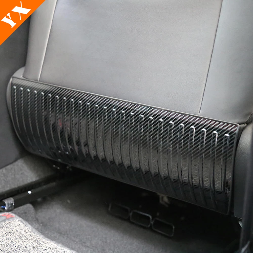 

For Changan CS75 Plus 2022-2023 Accessories Stainless Carbon Car Front Seat Rear Anti Kick Dust Board Pad Frame Cover Interior