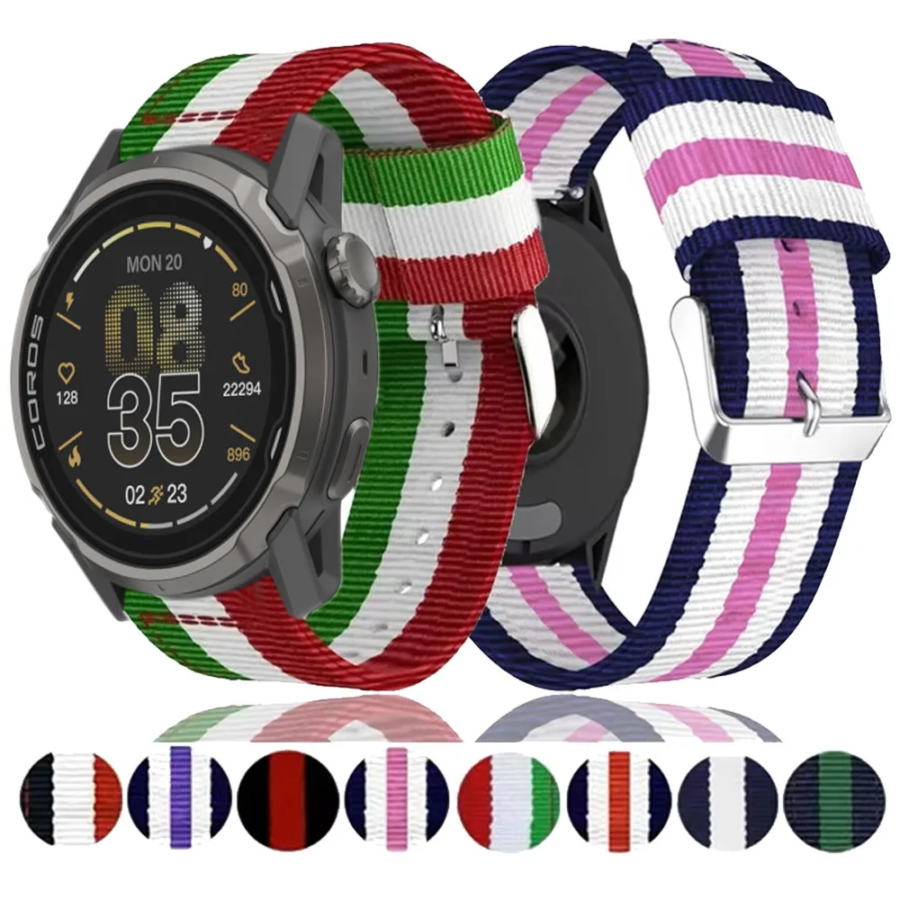 22mm Comfortable Canvas Nylon Watch Strap