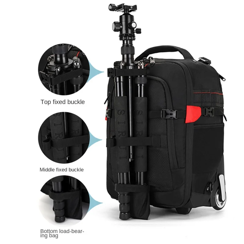 Rolling Luggage Trolley Folding Luggage Trolley Trolley Photography backpack Professional Camera Bag Trolley Travel Suitcase Video Photo Digital Camera Luggage Backpack