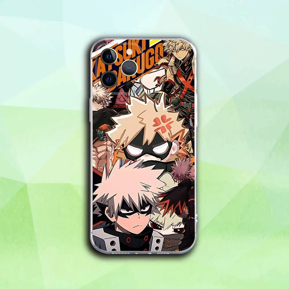 Katsuki Bakugo Hero-Themed Transparent Soft Phone Case
