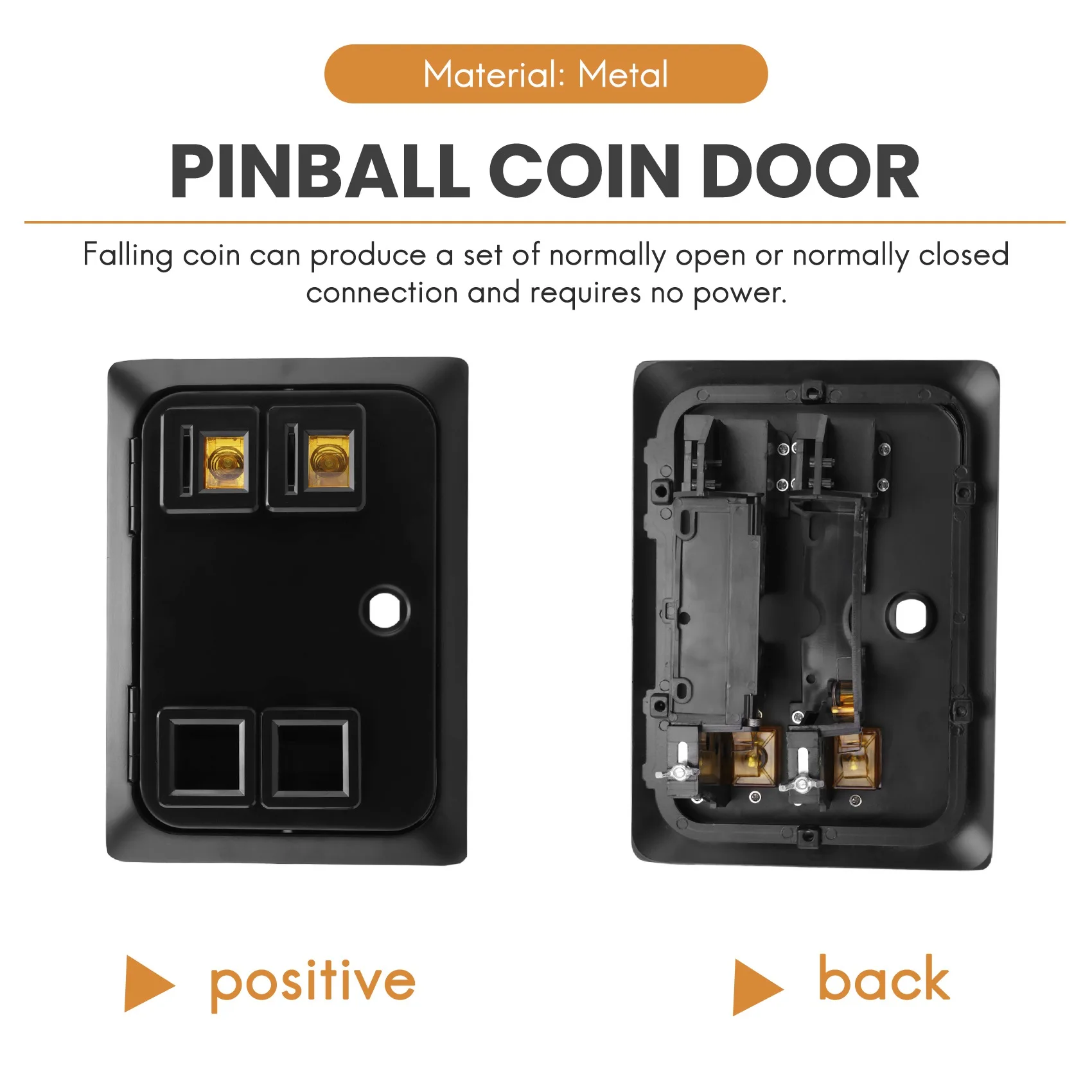 아케이드 게임기, 핀볼 게임기용 코인 문짝, 2 엔트리 코인 문짝, 2 슬롯-Freehip.co.kr