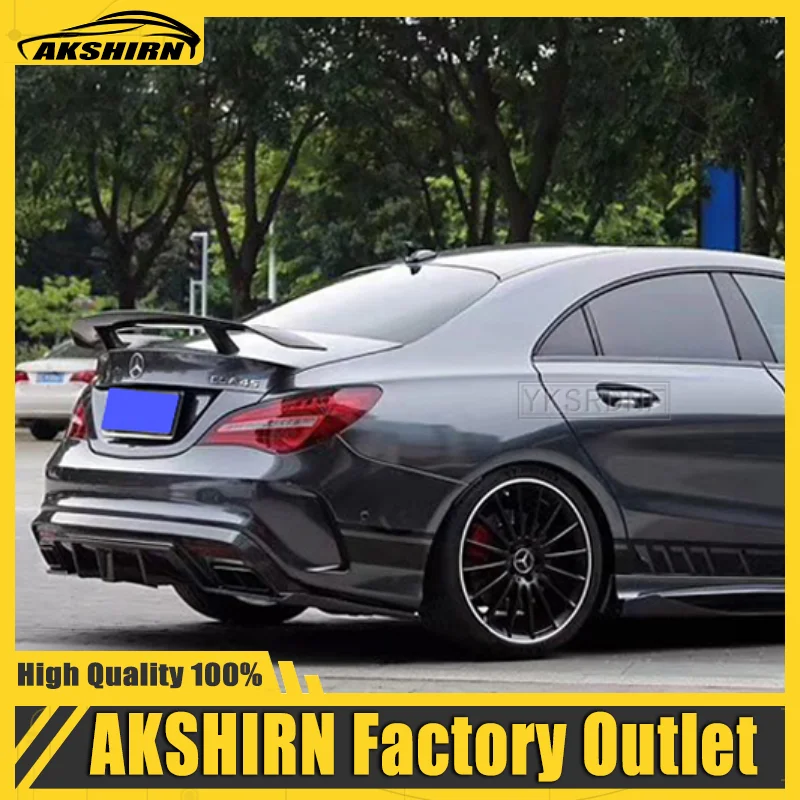 

GT Spoiler For Mercedes CLA Wing CLA45 W117 C117 Matt Carbon Fiber Rear Trunk Lid Spoiler CLA180 CLA200 CLA250 CLA260 2013 ON