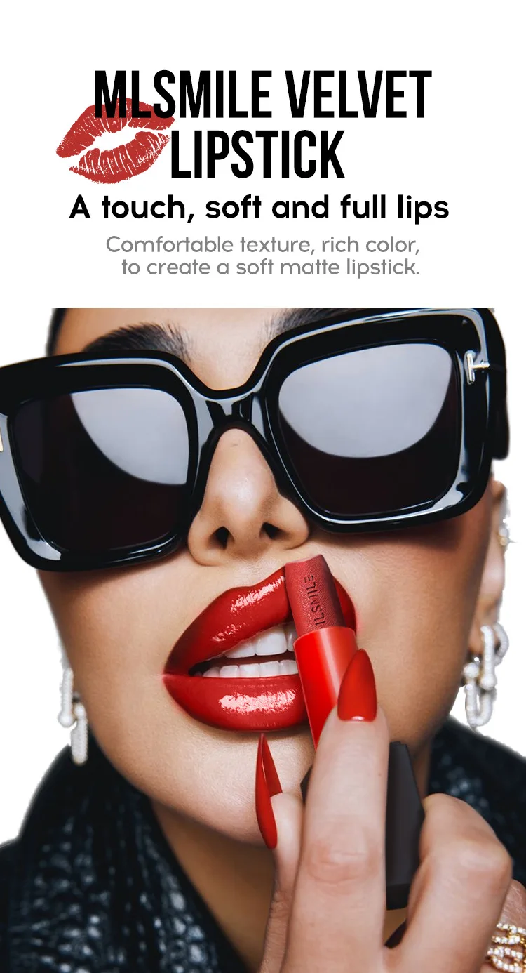 Description Picture 3 of itemMakeup Lipstick Set Long Lasting Mirror Lip Glaze Hydrating Matte Lipstick Velvet Lip Liner Pencil With Sharpener Suit makeup