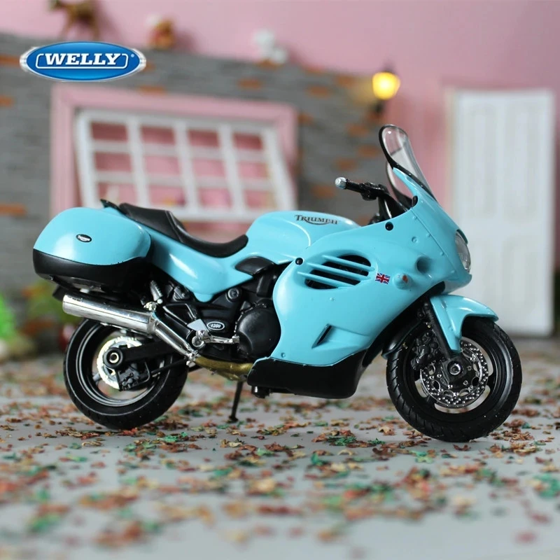 

Welly 1:18 Triumph 2002 Trophy Alloy Motorcycle Model Diecast Metal Street Motorcycle Model Simulation Collection Gifts Toys