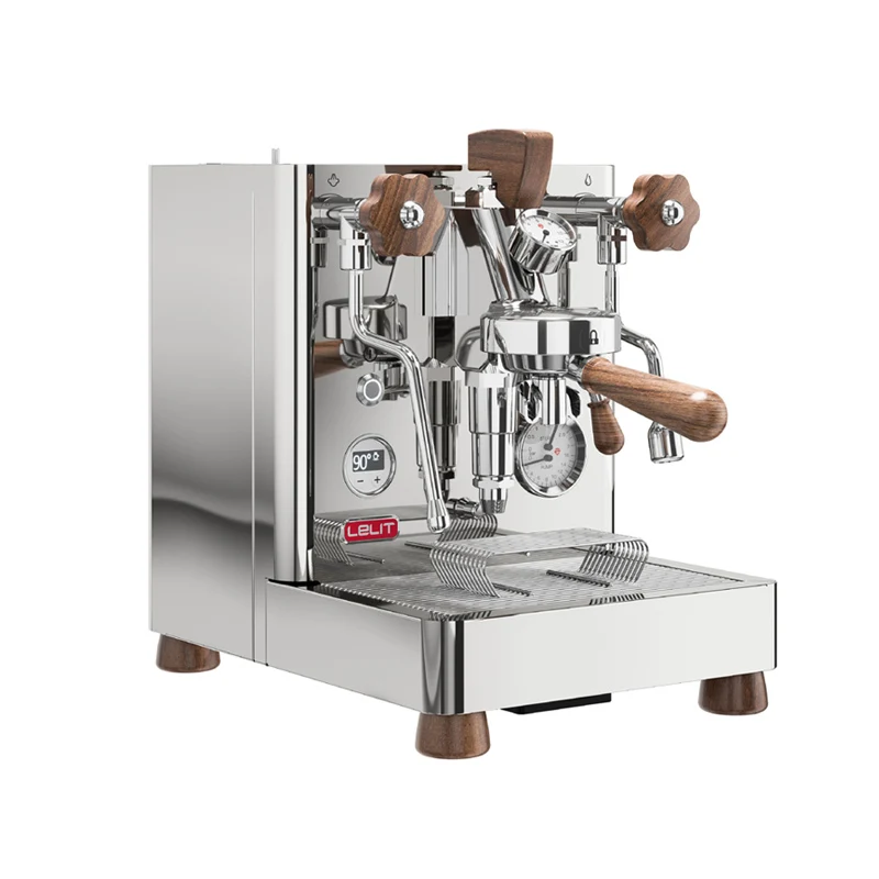 Lelit Macchina Da Caffè Bianca V3 Mp Semiautomatico Italiano Con Leva A Pressione Variabile E61 Pompa Rotativa A Doppia Caldaia Pid