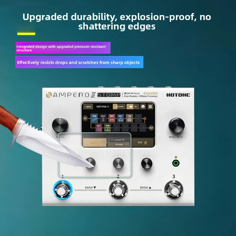 HOTONE Ampero Ⅱ Stage Chinese 2nd Generation Effect Pedal Non-Glare Screen Protector Film for Sp  Guitar