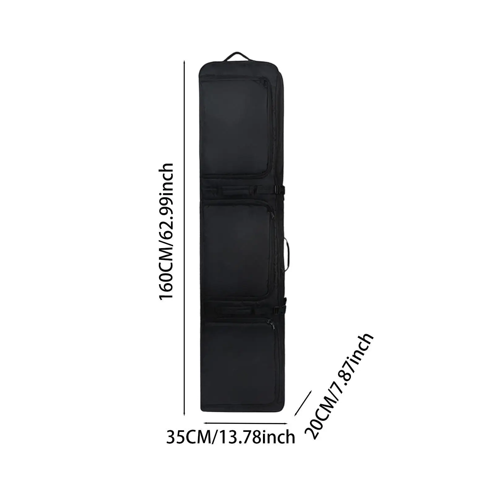 Ski Bag Fashion 3 Big Outside Storage with Wheels Roller Snowboard Bag for Airplane Travel Men 2 Sets Skis Boots Winter Sports