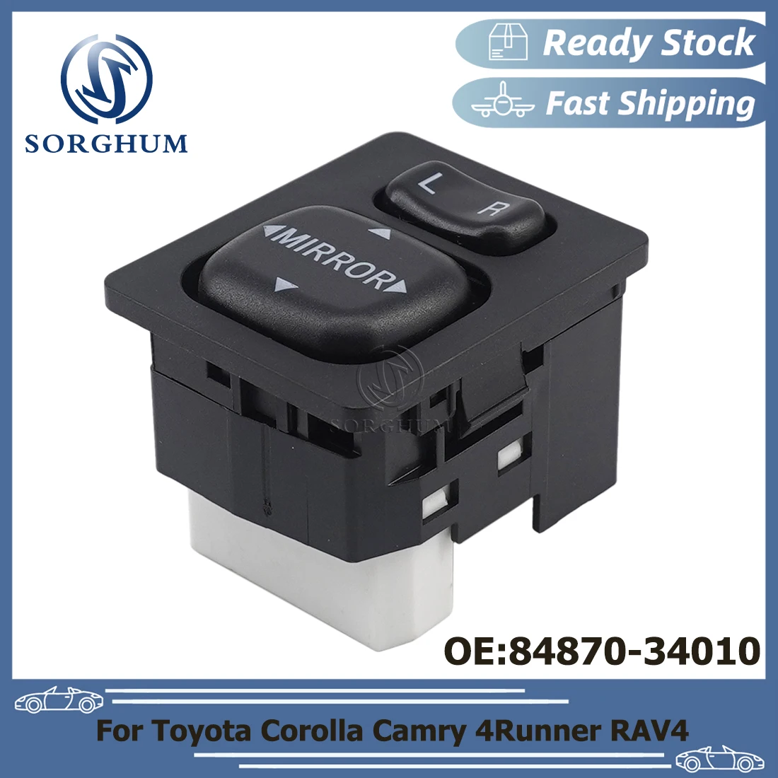 Side Mirror Switch For Toyota Corolla Camry 8487034010 Power