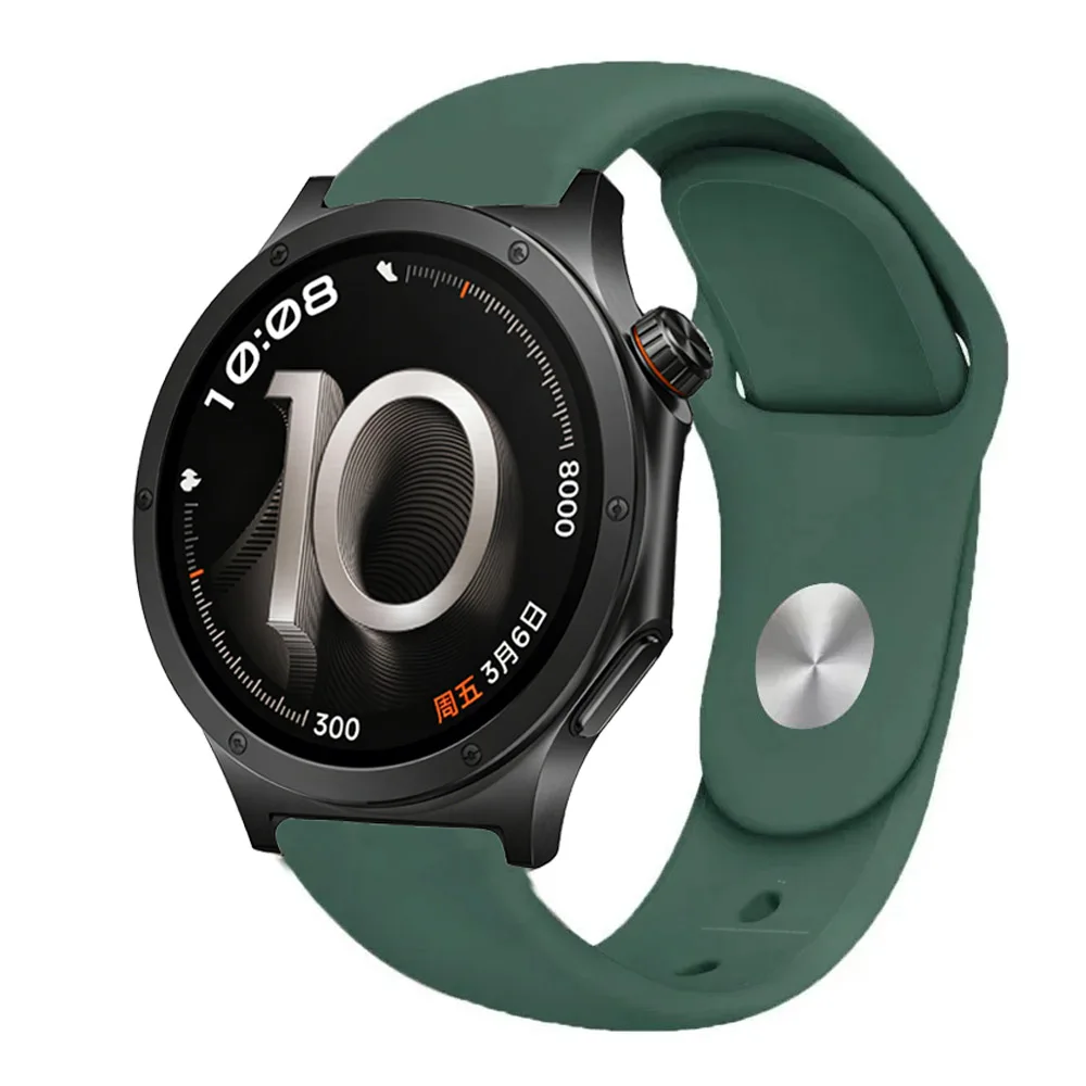 Soft Silicone Sports Strap, Breathable and Comfortable, 18/20/22mm