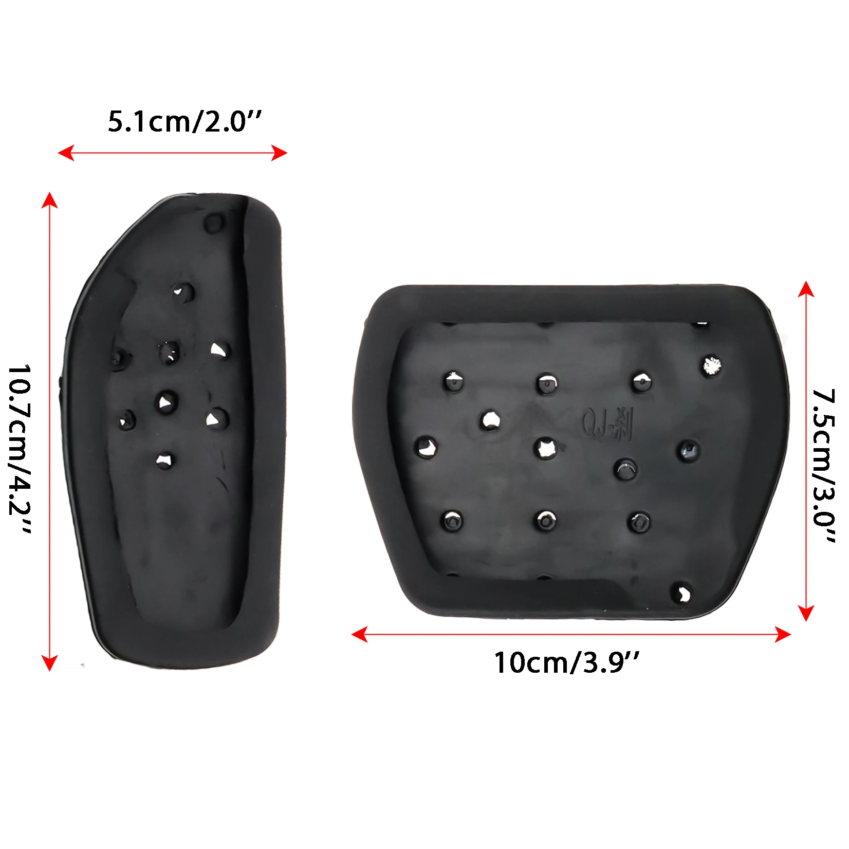 Car Pedal Cover Brake Gas AT Rubber Non Slip Pad For Renault Arkana Samsung XM3 M&eacute;gane Conquest 2011 Styling Part