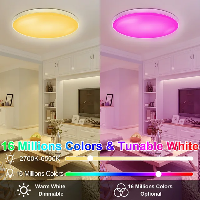스마트 LED 천장 조명으로 공간을 더욱 똑똑하게 만들어보세요!