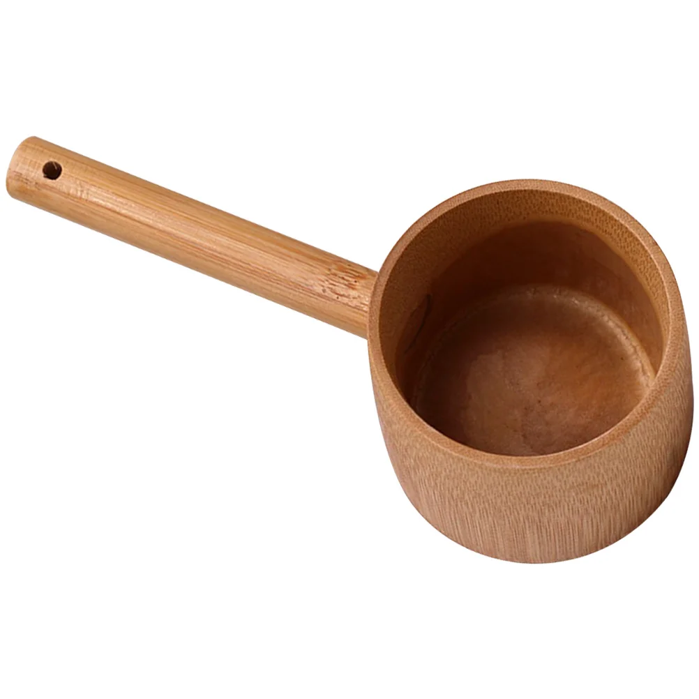 Portable Soup Serving Ladle Japanese Water Ladle Bamboo Tea Kitchen Tool
