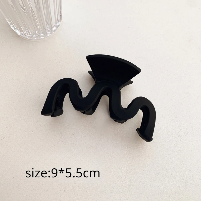 Korejiešu stila melni lieli matu nagi eleganti akrila matadatas barrette krabju matu sprādzes galvassegas sievietēm meitenēm matu aksesuāri_voghion.com