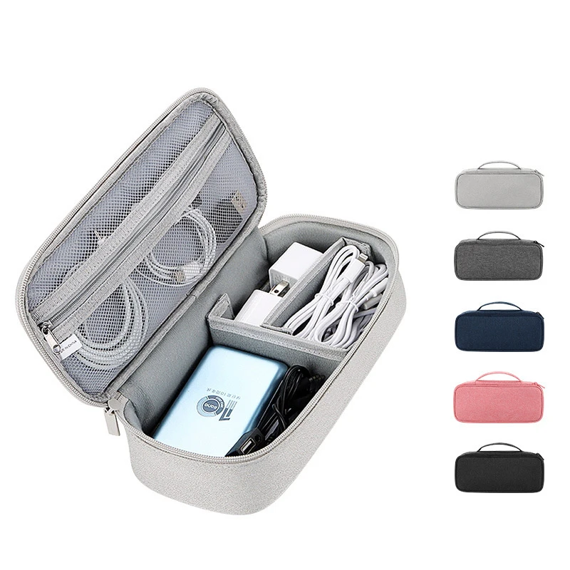 Travel Portable Data Cable Storage Bag Organizer of Mobile Phone Bag U