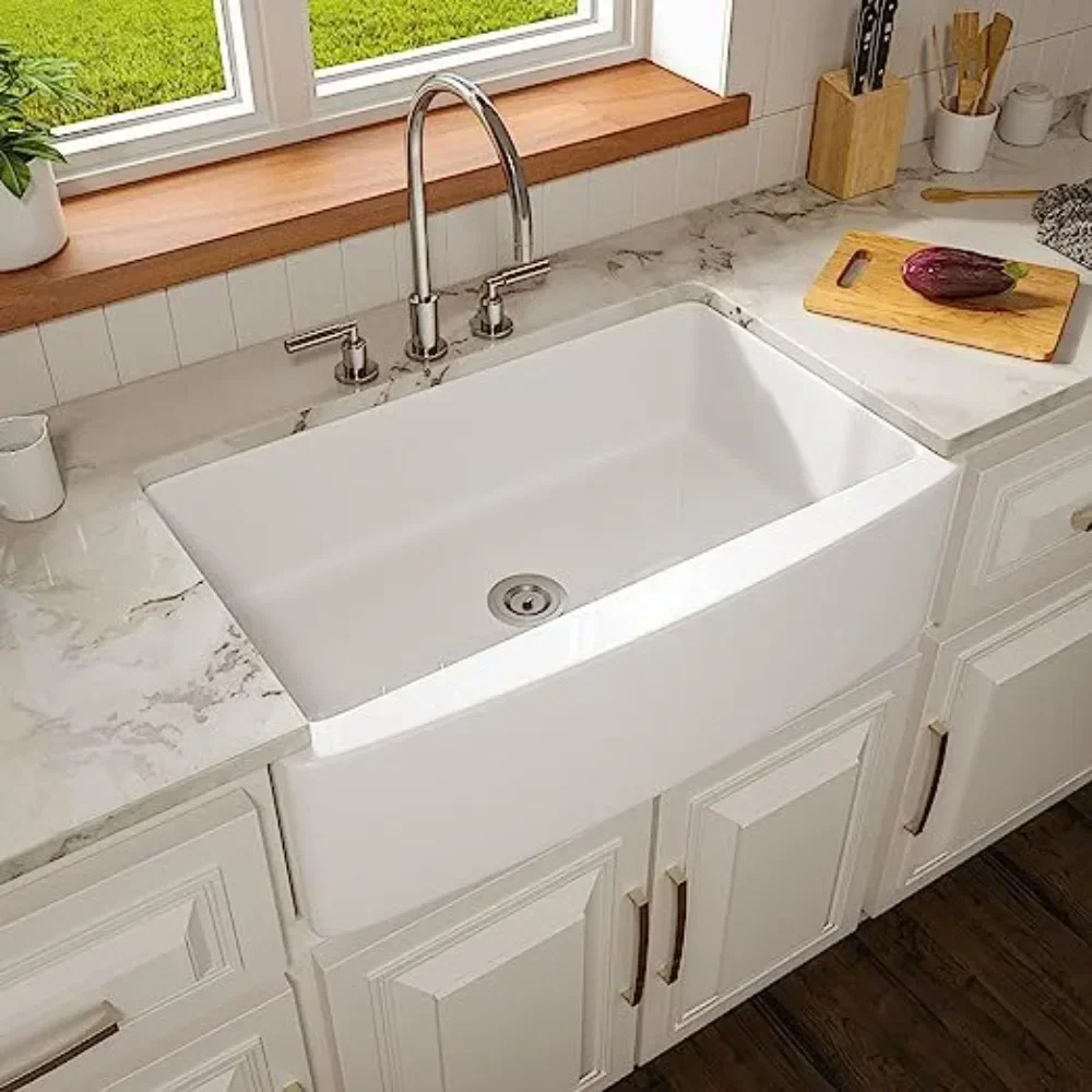 American retro ceramic sink countertop sink kitchen embedded large sink