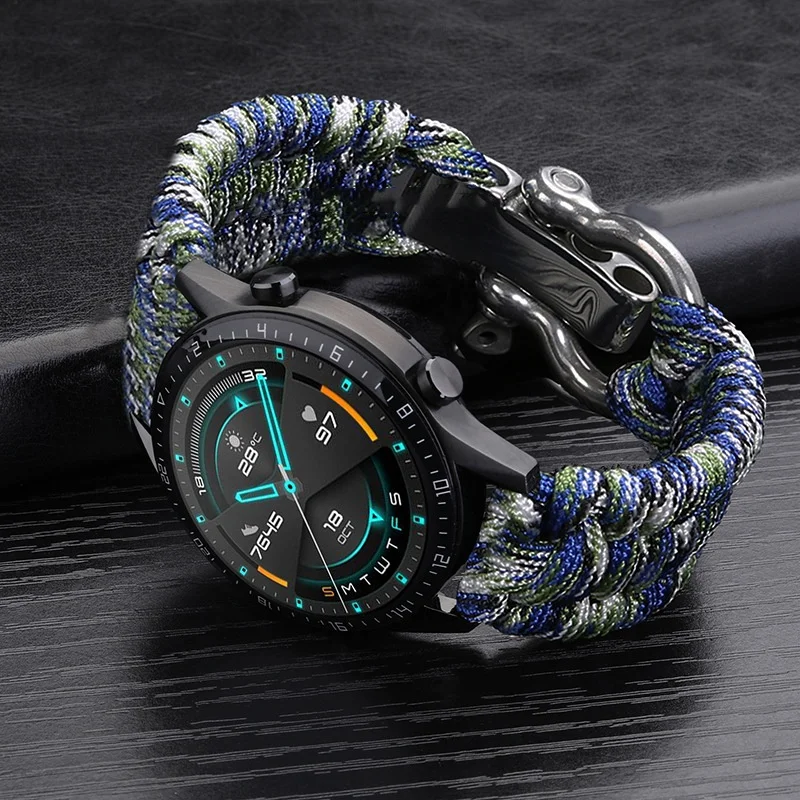 Weave Nylon Sport Watch Strap - Universal Band Bracelet with Tool