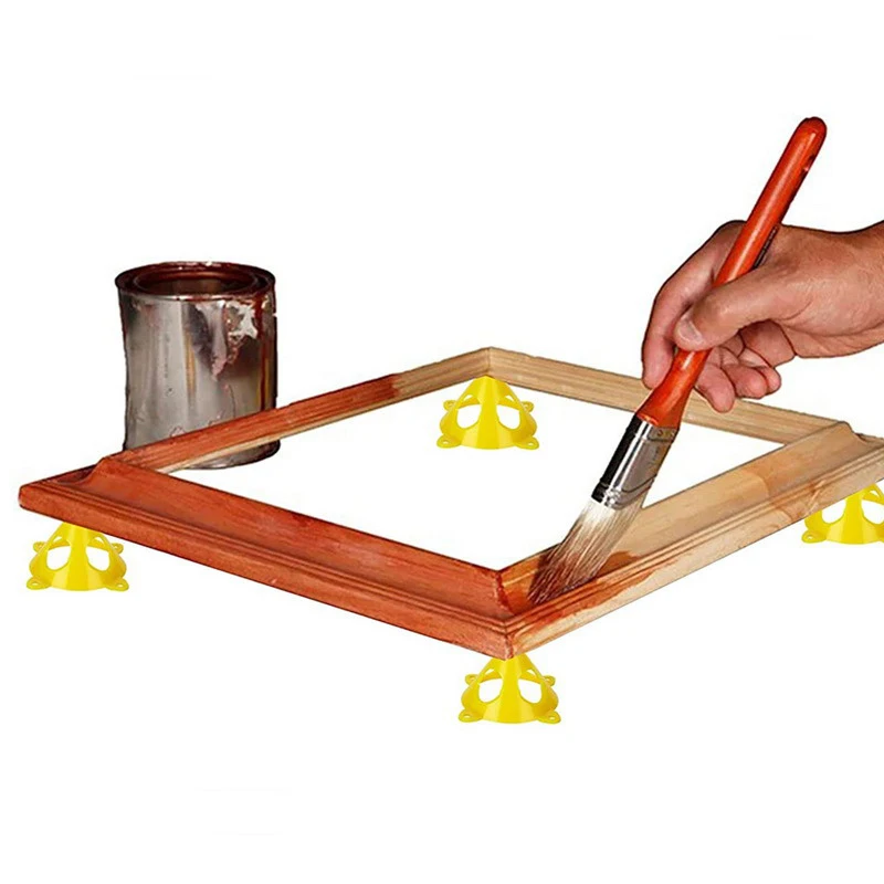 Painting Stands Mini Paint Stands Tool Triangle Tapered Pads Feet For Cabinet Pouring Carpenter Woodworking Accessories 10pcs