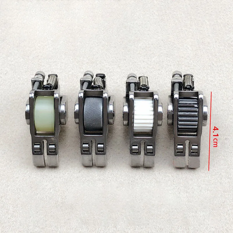 Roller Wheel Thick Presser Foot For Industrial Single Needle Lockstitch Sewing Machine Accessories Multifunction Leather Special