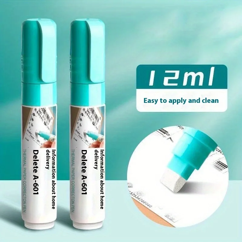 1/2/3개 0.41oz 초대형 용량 보안 개인정보 보호 지우개 흰색 팁 청구서 정보 삭제 도구