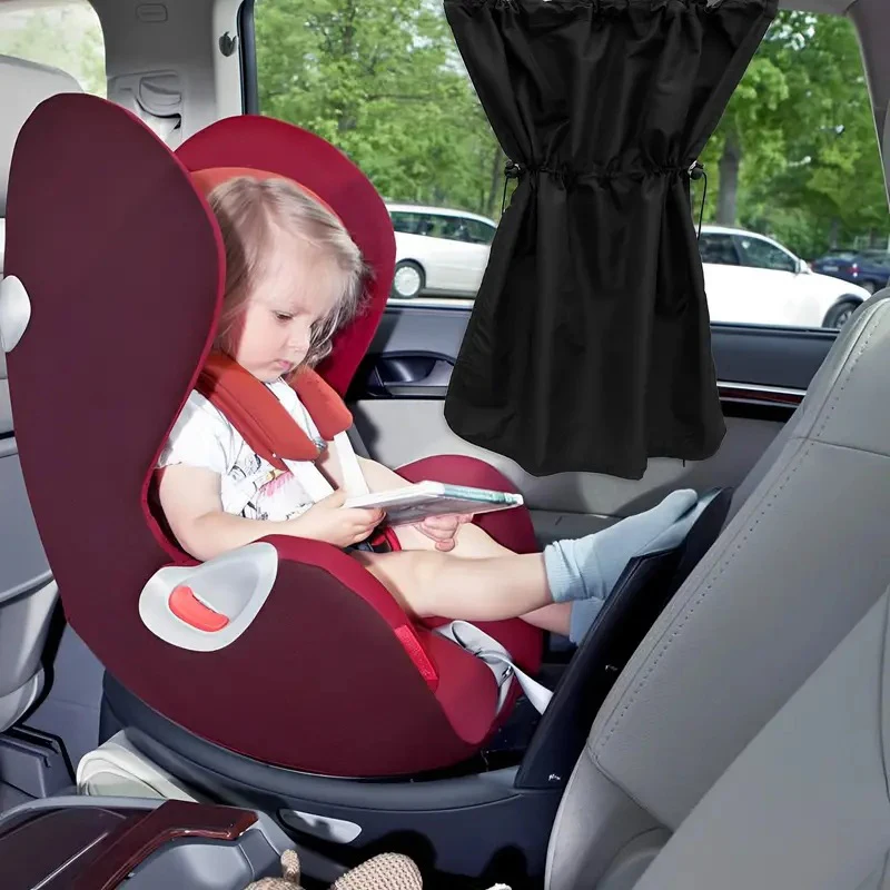 Baby Car Curtains Interior Auto Side Window Curtain Rear Seat Kids Baby Curtain Anti Sun UV Private Protector Window Blocking