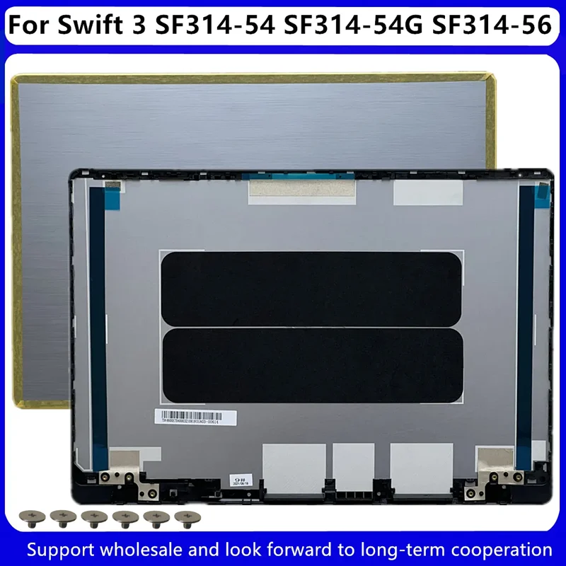 Portátil Lcd Capa Traseira Moldura Dianteira Case Inferior para Acer Swift Sf31454 Sf314-54g Sf314-56 Series Topo um Case Prata Novo - Imagem 2