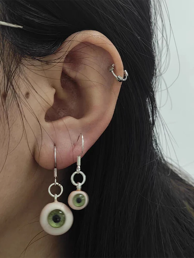 

2024 New Eyeball Earrings New Gothic Style Men's And Women's Jewelry Party Gift