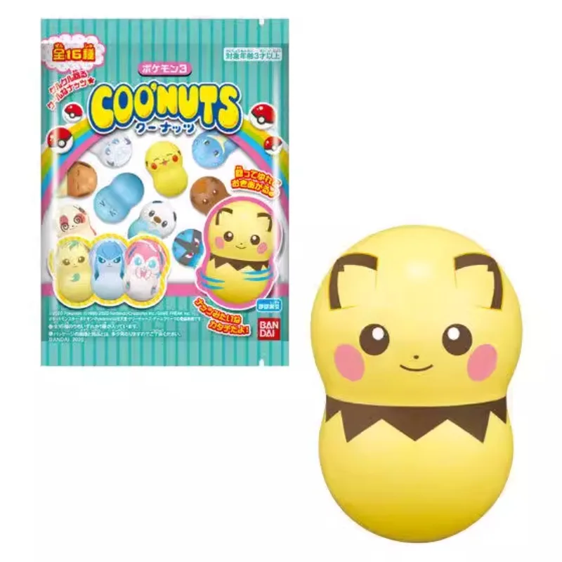 

BANDAI Brand New Genuine Pokemon CANDY TOY COONUTS Vol.4 Pikachu Eevee Piplup Anime Figure Collect Model in Stock