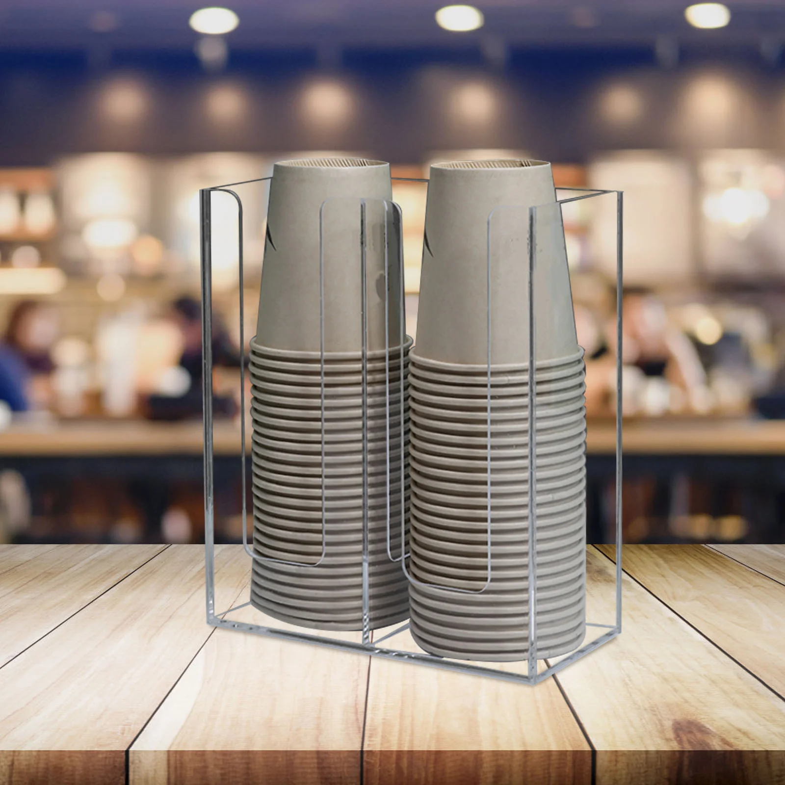 Countertop Cup Lid Organizer Holder Coffee Dispenser Dedicated Paper Stand Cups cup storage holder paper cup dispenser