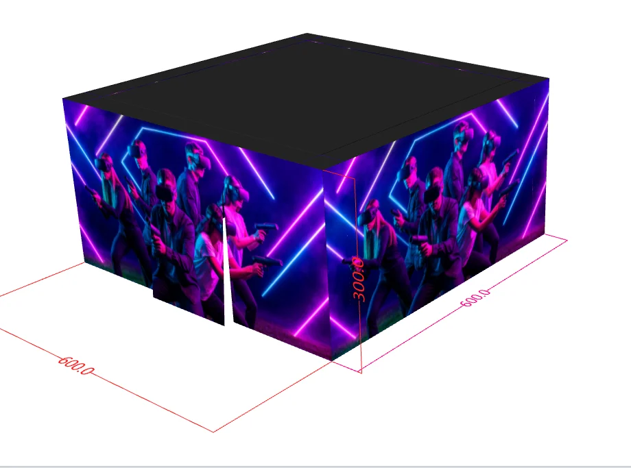 Tenda gonfiabile per costruzioni a forma di cubo Produttori e fornori