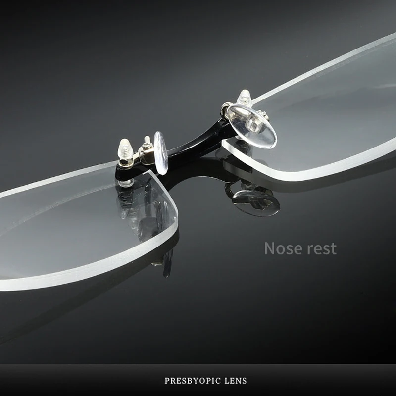 Elbru Ultralight TR90 Rimless Reading Glasses Men&Women Frameless Presbyopic Optical Eyeglasses Diopters+1.0+1.5+2.0+2.5+3 Gafas 4