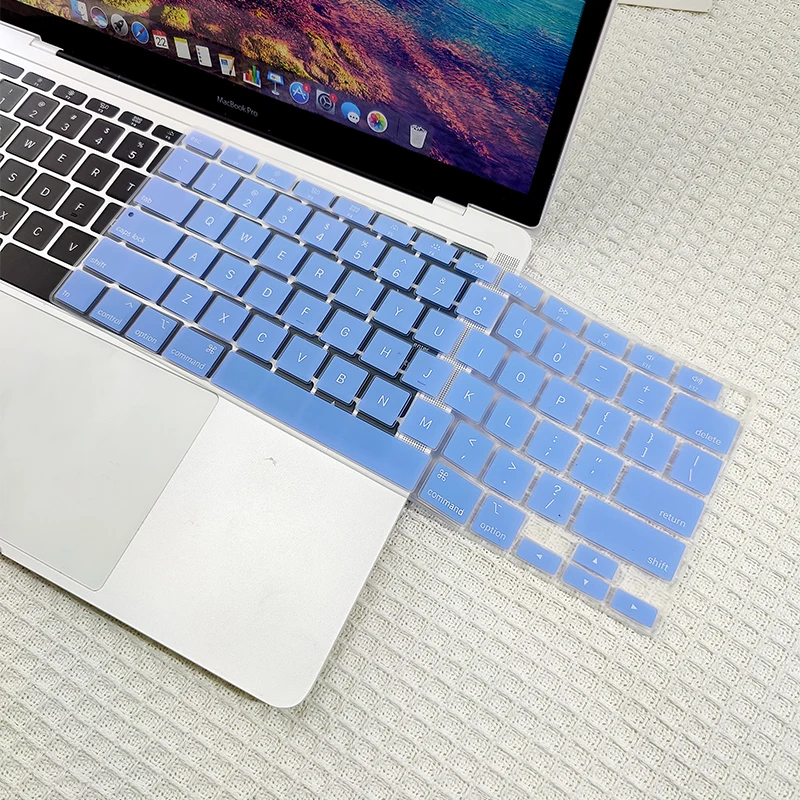 Teclado Capa para Macbook ar m2 13.6 2023 Macbook Pro 13 Case de Teclado para Macbook 16 15 14 13 12 11 Polegada Teclado Capa Cor - Imagem 2