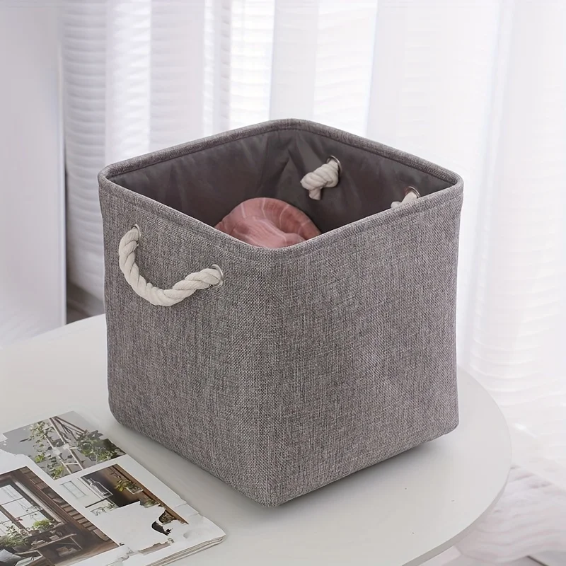 Portable fabric clothing storage box toy storage dust-proof clothing organization storage box finishing box 4