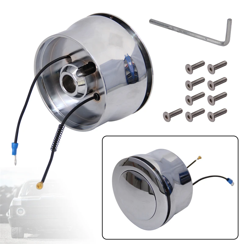 9 Hole Chrome Aluminium Steering Wheel Adapter For GMC Chevy 1969-1994 Hot Rod