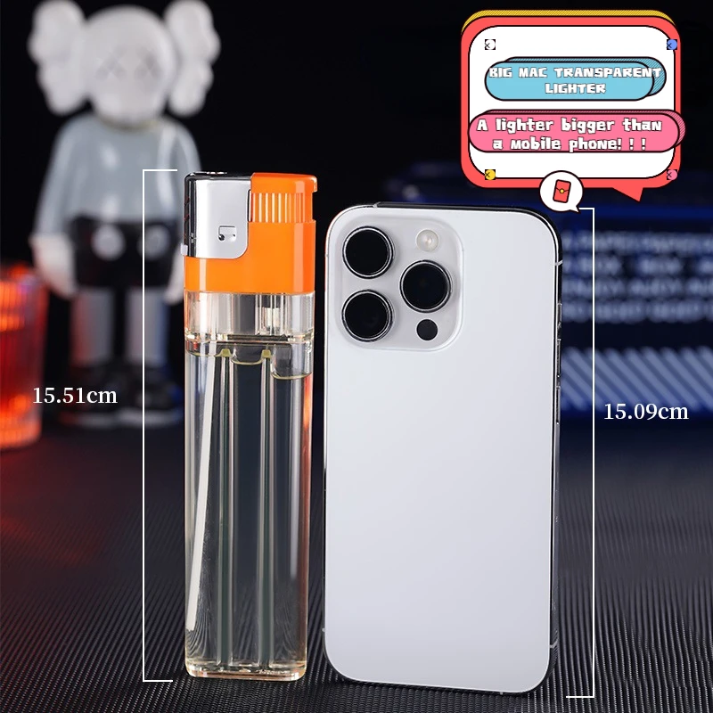 Cigarette Lighter Creative Big Mac Extra Large Lighter Large Capacity Personalized Extended Portable Men's Cigarette Accessories