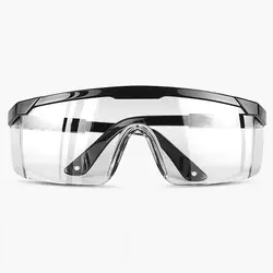 Unisex Industrial Safety Goggles with Anti - Fog Clear Lens (Black1)