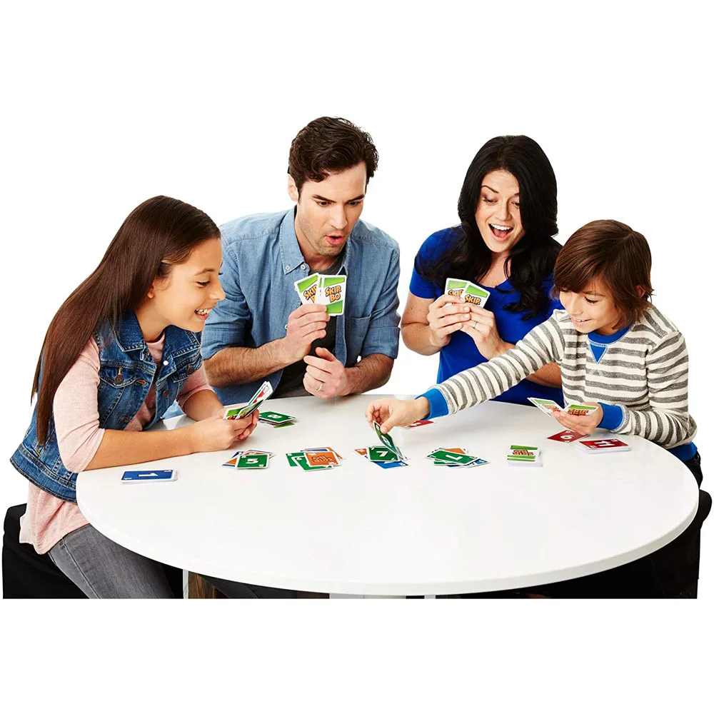 Mattel Jogos-Jogo de Cartas UNO SKIP BO, Multiplayer, Jogos Familiares,  Brinquedos para Crianças - AliExpress