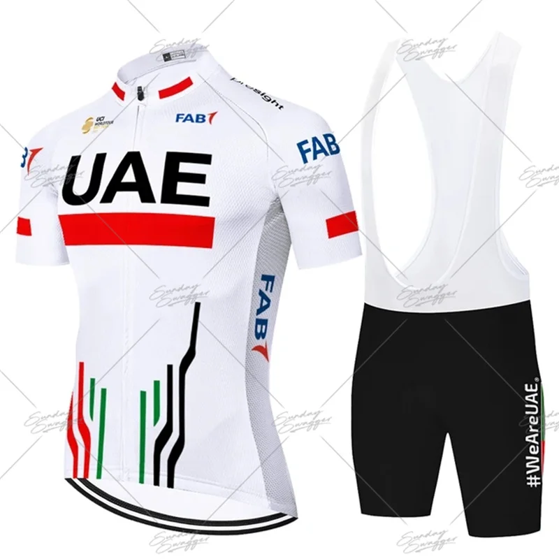 

SummerMen’s UAE Cycling Jersey Set Triathlon Clothing Bib Shorts Bicycle Uniform Clothes Suits Ropa Ciclismo Maillot